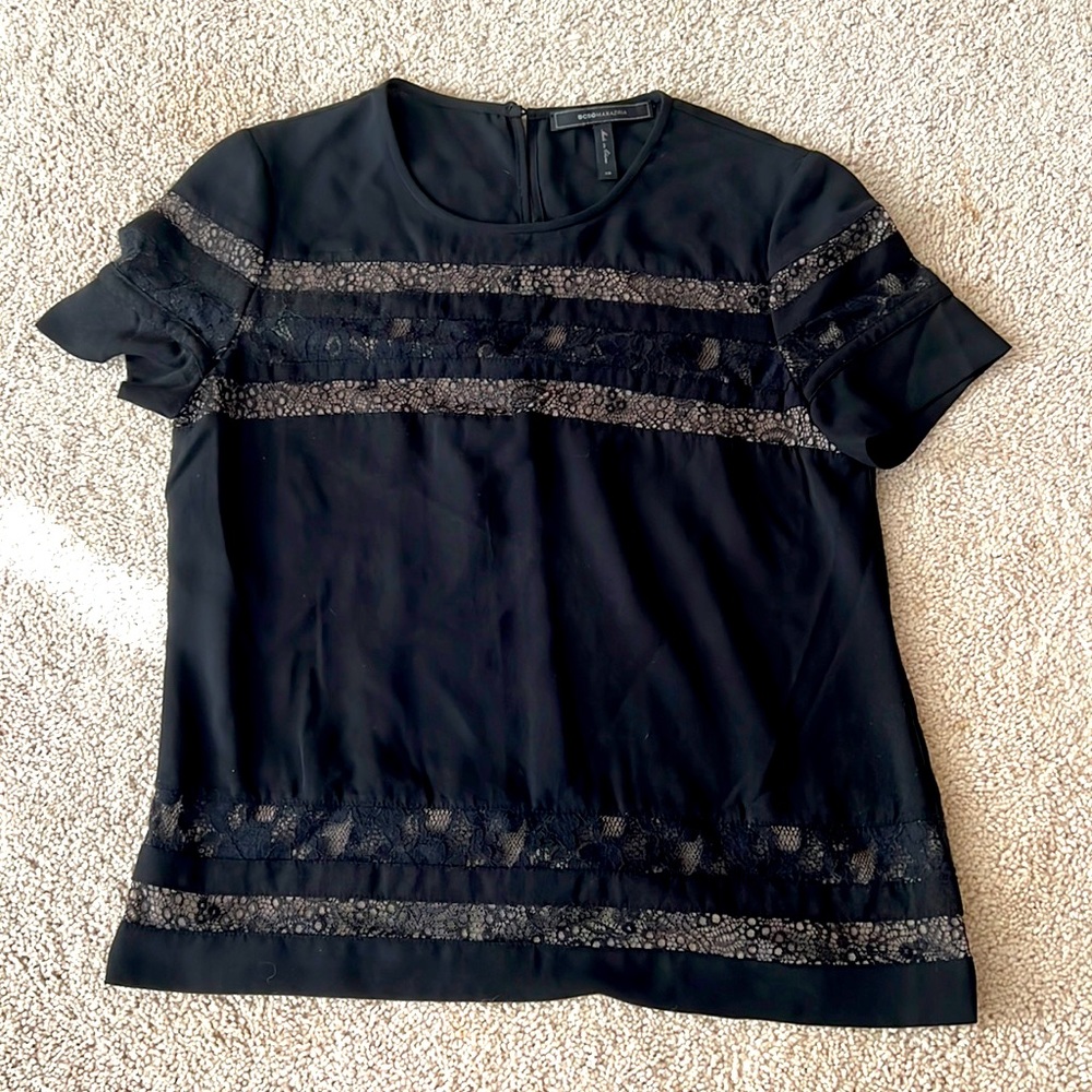 BCBGMaxAzria black lace top